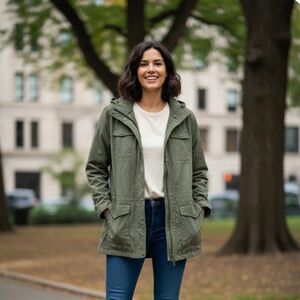 Eddie Bauer Olive Utility Jacket